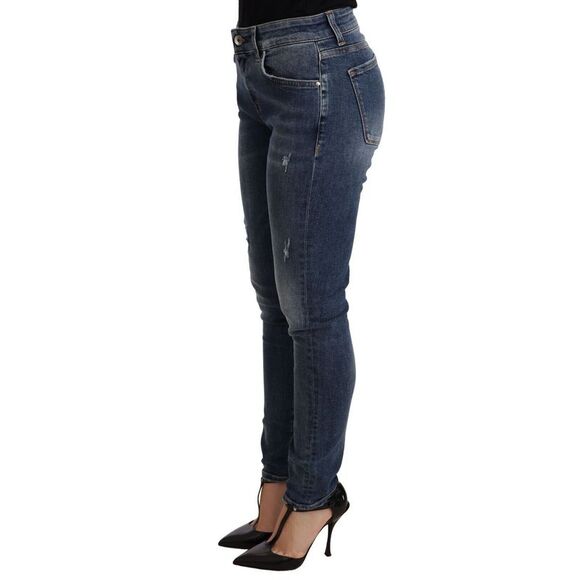 Dolce & Gabbana Dolce Gabbana SlimFit Distressed Jeans Women Blue Jeans & Pants - Picture 2 of 3